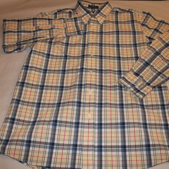 Pendleton METRO Shirt Mens LS LARGE Plaid - Picture 3 of 7
